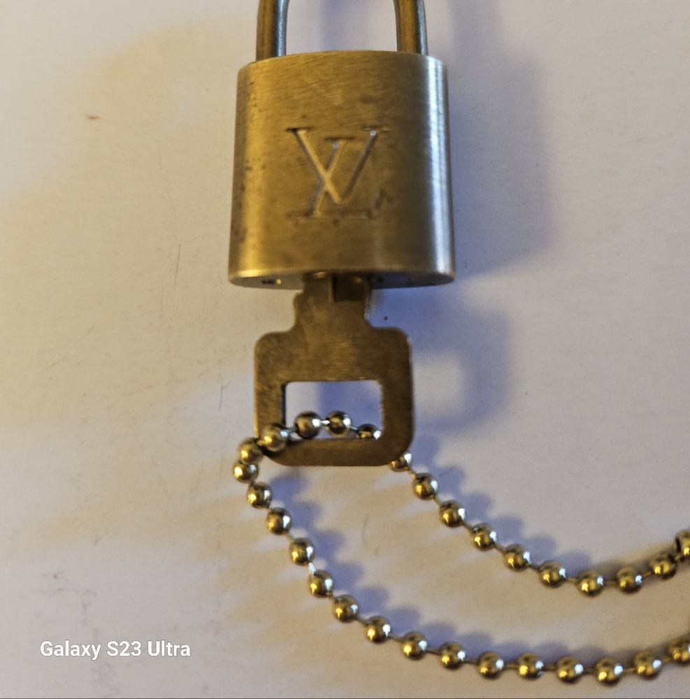 Louis Vuitton Brass Padlock & Key #318
